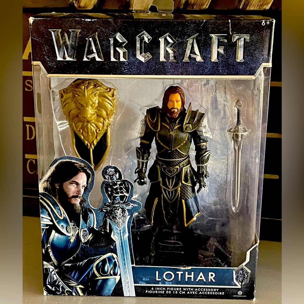 JAKKS PACIFIC WARCRAFT LOTHAR 6" ACTION FIGURE WITH ACCESSORIES  **NEW**